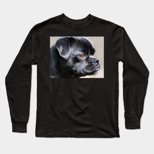 "Pug Mug ~ In Profile" Long Sleeve T-Shirt